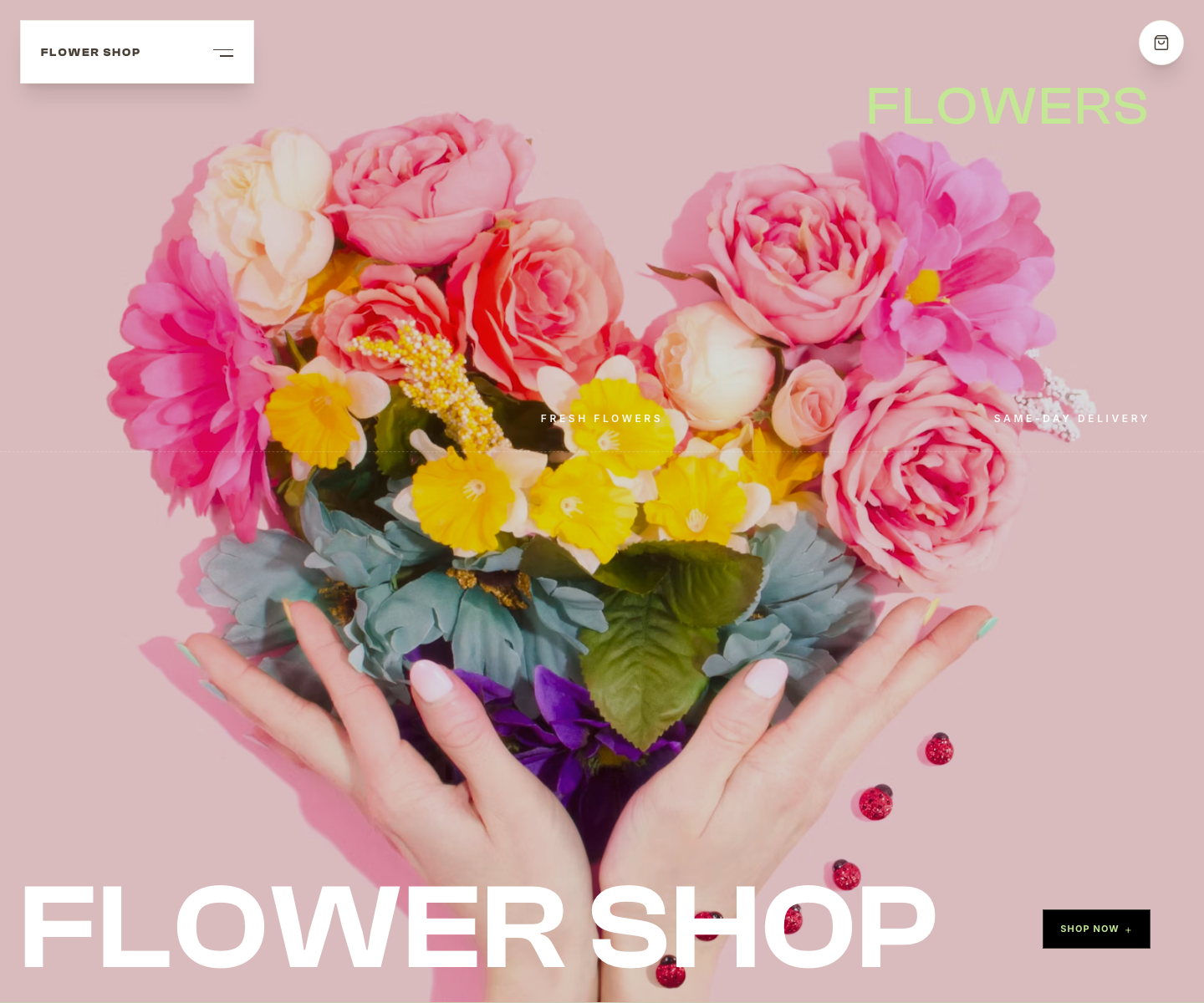 Flower Shop website template screenshot